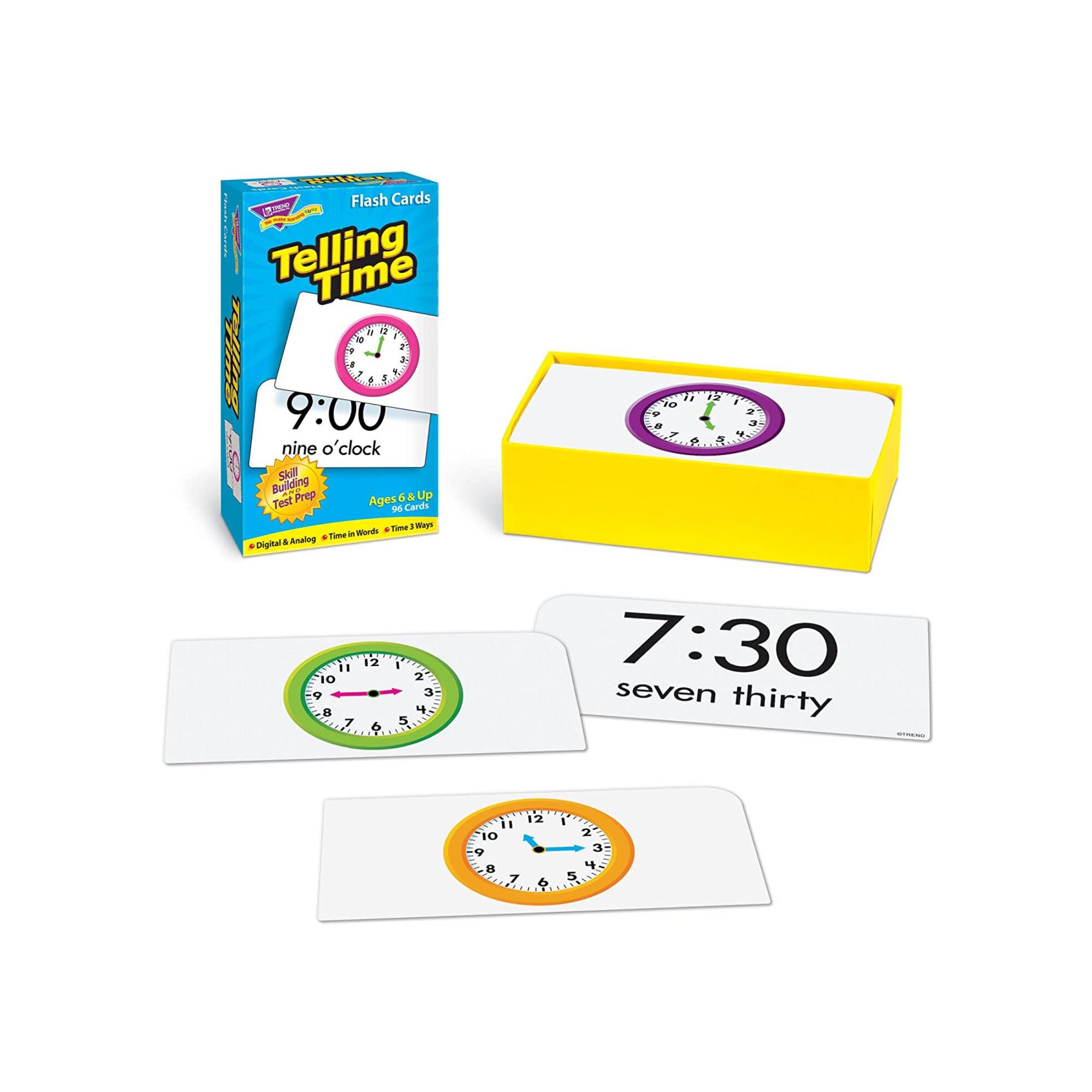 Trend Enterprises® Time and Money Skill Drill Flash Cards Assortment